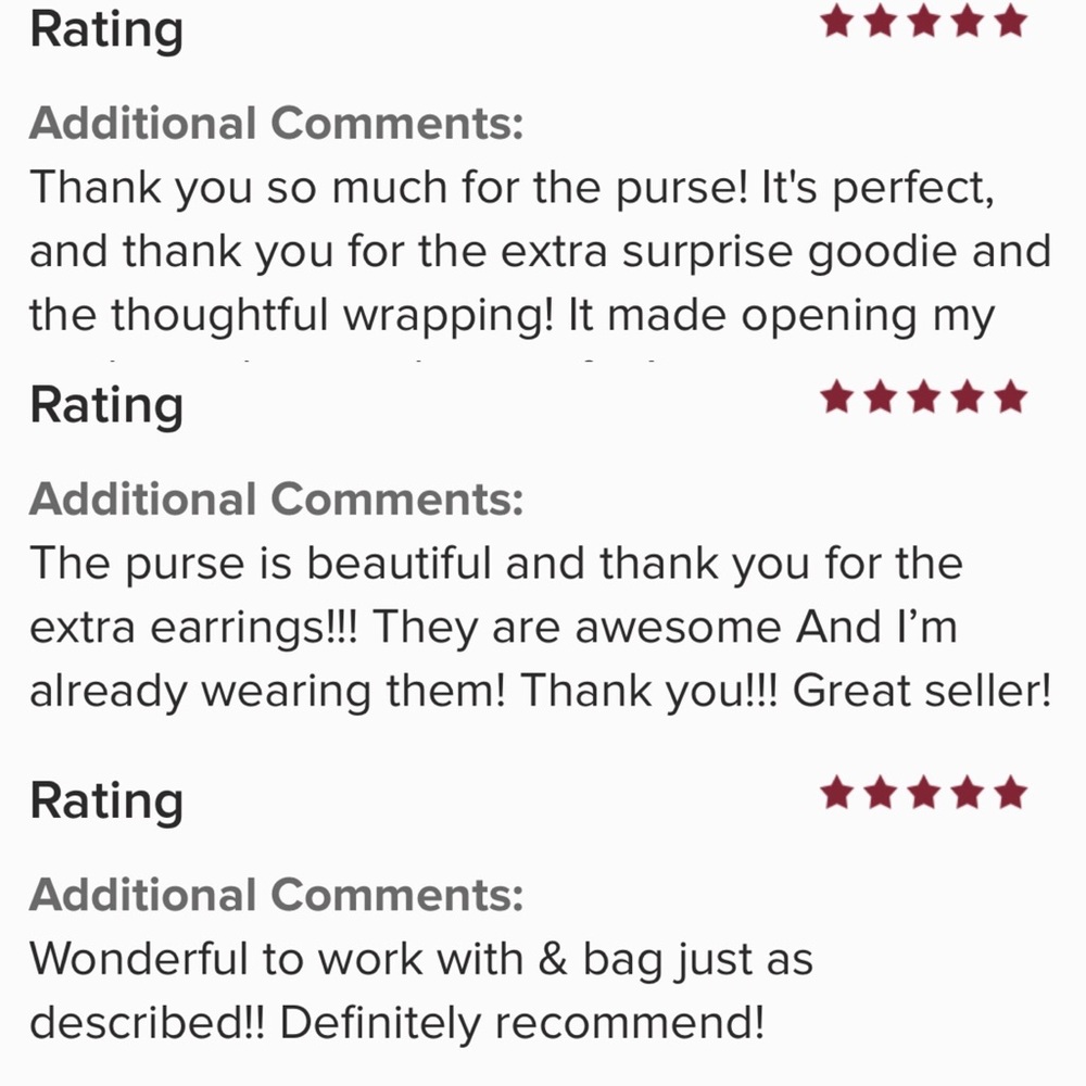 Excellent reviews!!